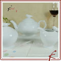 bird series white ceramic teapots wholesale